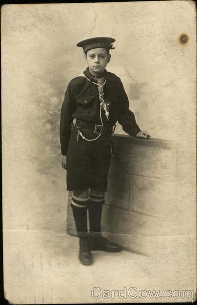 A naval scout in uniform 1916 Boy Scouts