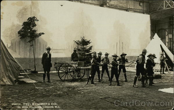 Boy Scouts Towing Cart England