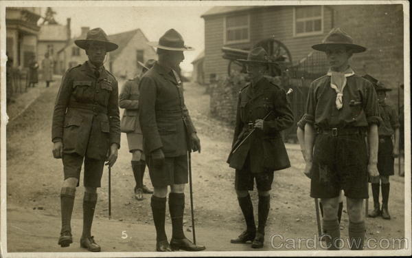 Boy Scouts on Street