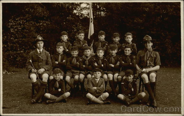 Group of Boy Scouts and Leaders