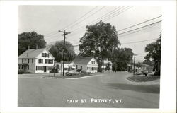 Main Street Putney, VT Postcard Postcard