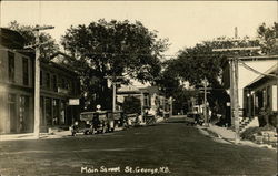 Main Street St. George, NB Canada New Brunswick Postcard Postcard