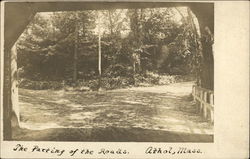 The Parting of the Roads Athol, MA Postcard Postcard