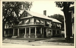 The Arthur Starrett Home on Main Street Postcard