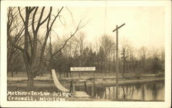 Mother-in-Law Bridge Croswell, MI Postcard Postcard