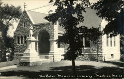 The Porter Memorial Library Machias, ME Postcard Postcard