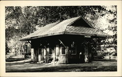 Historic Wayland train station Massachusetts Postcard Postcard