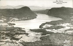 Air View, Lake Willoughby Westmore, VT Postcard Postcard