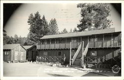 Hall's Cafe and Motel Postcard