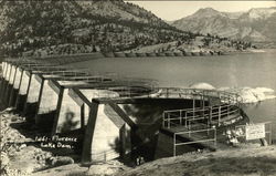 Florence Lake Dam Lakeshore, CA Postcard Postcard