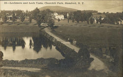 Lochmere and Loch Vesta, Churchill Park Postcard