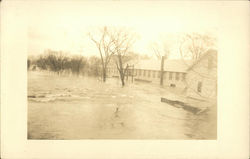 Machine Shop in Flood Postcard