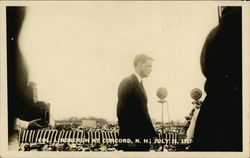 Col. Lindbergh at Concord, N.H., July 25, 1927 New Hampshire Postcard Postcard