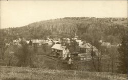 View Of Small Town Postcard