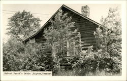 Robert Frost's Cabin Postcard