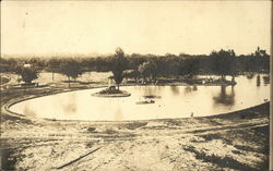 View of Pond in Park Wamego, KS Postcard Postcard