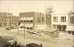 Bicylce Shop, Topeka Edison Company, View of Construction of Building Postcard