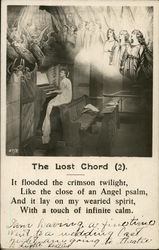 The Lost Chord. It Flooded the Crimson Twilight, Like the Close of an Angel Psalm Postcard