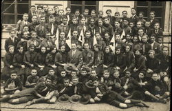 Portrait of Boy Scout Troop Postcard