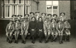 Portrait of Boy Scout Troop Postcard