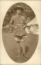 Portrait of Boy Scout Boy Scouts Postcard Postcard