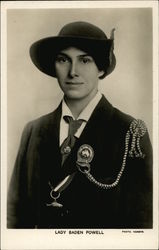 Lady Baden Powell Girl Scouts Postcard Postcard