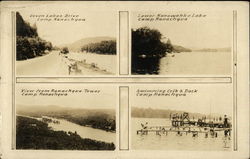 Camp Ranachqua Scout Camp Postcard