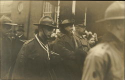 Boy Scouts in Parade Postcard
