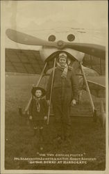 Harold Blackburn, Aviator & Boy Scout Harrogate, England Aviators Postcard Postcard