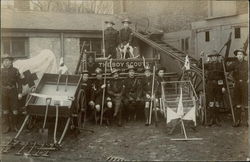 Portrait of Boy Scout Troop Postcard
