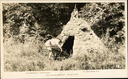 Charcoal Burner's Hut, Gillwell Park Chingford, England Postcard Postcard