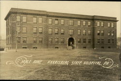 Male Home, Harrisburg State Hospital Postcard