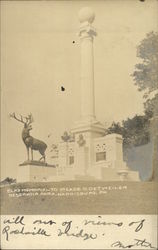 Elks Memorial to Meade. D. Deitwiler, Reservoir Park Postcard