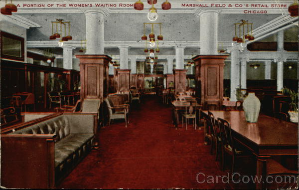Portion of Women's Waiting Room at Marshall Field & Co's Retail Store Chicago Illinois
