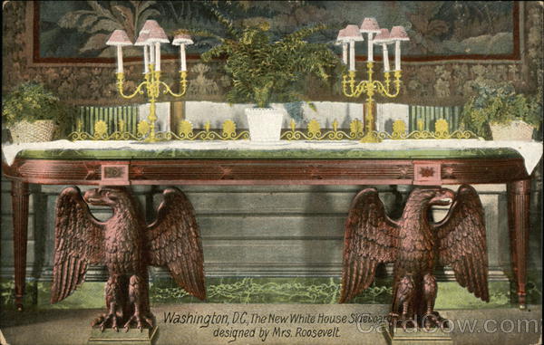 The New White House Sideboard Designed by Mrs. Roosevelt Washington District of Columbia