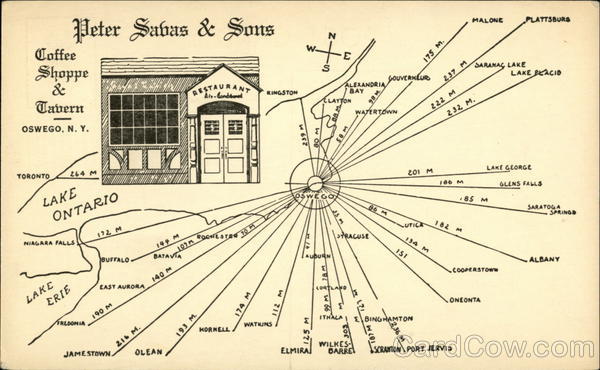 Peter Sabas & Sons Coffee Shoppe & Tavern Oswego New York