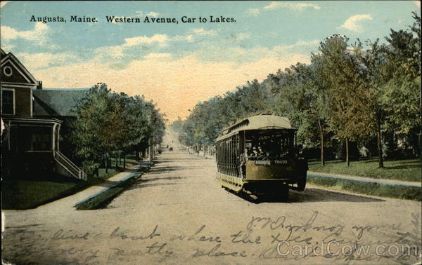 Western Avenue, Car to Lakes Augusta Maine
