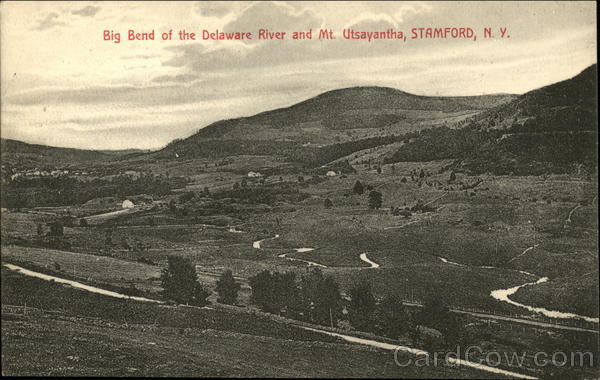 Big Bend of the Delaware River and Mt. Utsayantha Stamford New York