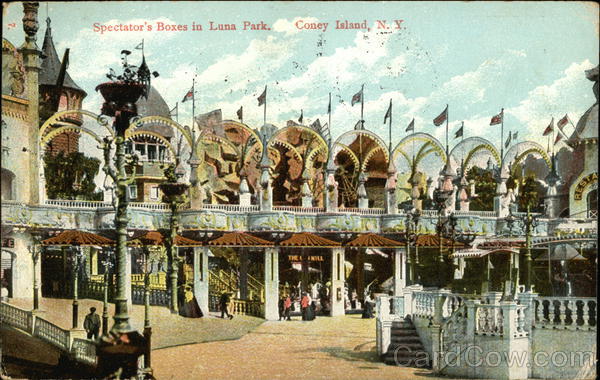 Spectator's Boxes in Luna Park Coney Island New York