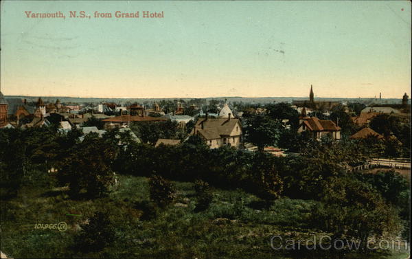 Yarmouth From Grand Hotel NS Canada Nova Scotia