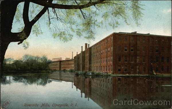 Water View of Riverside Mills Olneyville Rhode Island