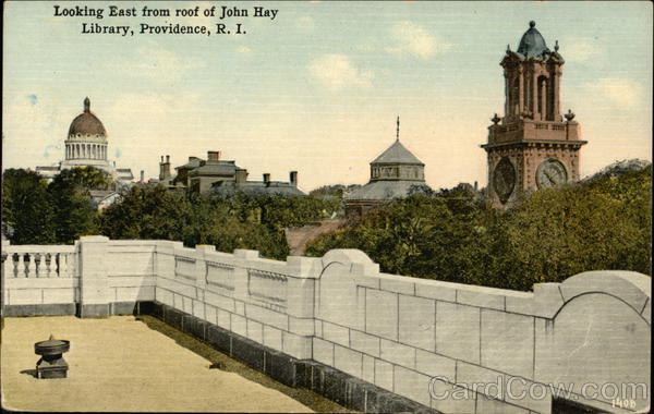 Looking East from Roof of John Hay Library Providence Rhode Island