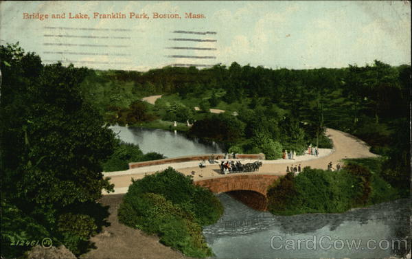 Bridge and Lake, Franklin Park Boston Massachusetts