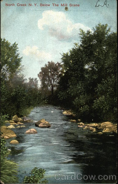 Below the Mill Scene North Creek New York