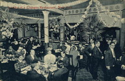 Interior of a Chinese Restaurant New York, NY Postcard Postcard