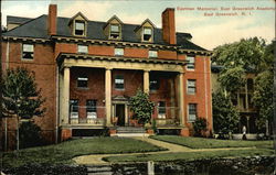 Eastman Memorial at East Greenwich Academy Rhode Island Postcard Postcard