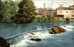 Falls on Pawtuxet River Postcard