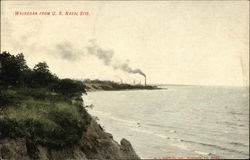 Waukegan from US Naval Site Postcard