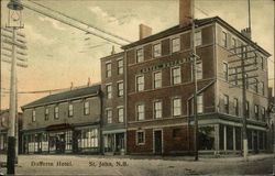 Street View of Dufferin Hotel Saint John, NB Canada New Brunswick Postcard Postcard
