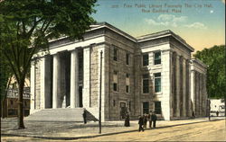 Free Public Library, Formerly the City Hall New Bedford, MA Postcard Postcard